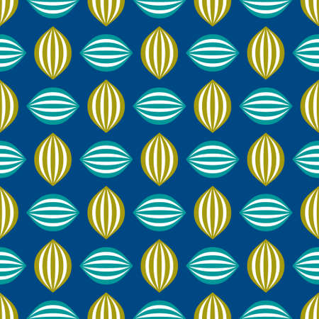 A Seamless vector illustration background of abstract striped shapes.のイラスト素材