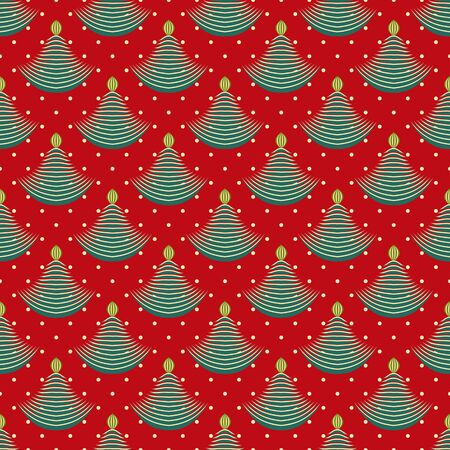 seamless vector illustration background with abstract christmas treesのイラスト素材