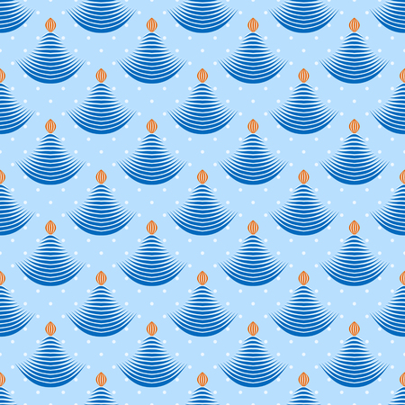 Abstract christmas trees seamless pattern background.のイラスト素材