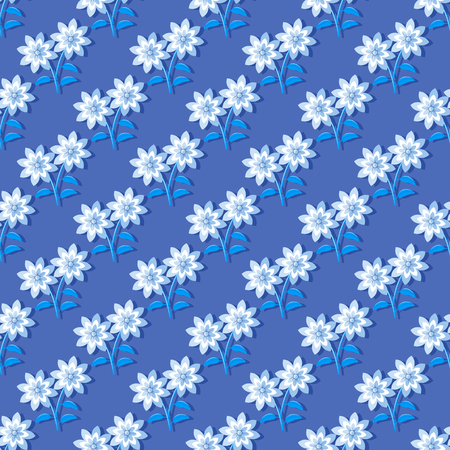 Seamless abstract vector floral background illustrationのイラスト素材