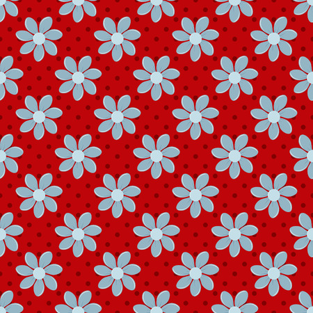 Flowers pattern background. Seamless vector illustrationのイラスト素材