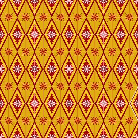  seamless abstract vector paper with decorative flowers, geometric shapes and design elements for decorationのイラスト素材