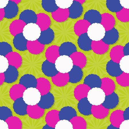 Decorative floral background. Seamless vector illustrationのイラスト素材
