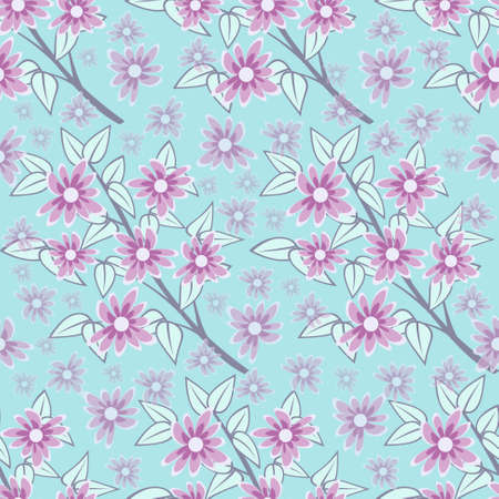 Decorative floral background. Seamless vector illustrationのイラスト素材