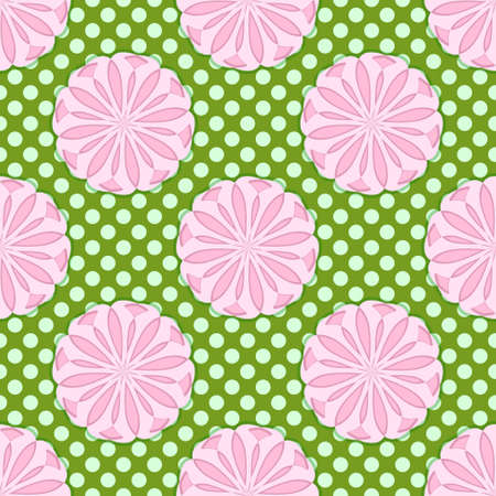 Seamless vector abstract background. Pattern of decorative circular shapes. Can be used for wallpaper, image fill, web page, background, surface.のイラスト素材