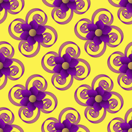 Decorative floral background. Abstract vector illustrationのイラスト素材