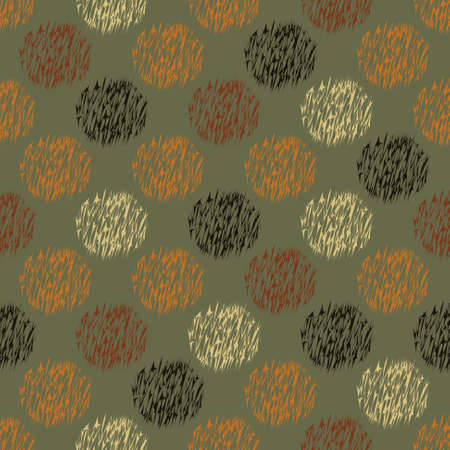 Pattern from abstract circles. decorative flowers. Seamless vector illustration. Can be used for wallpaper, image fill, web page, background, surface.のイラスト素材