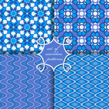 set of seamless vector paper with abstract geometric shapes and design elements for decorationのイラスト素材