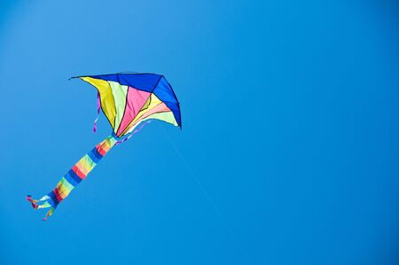 Flying kiteの写真素材