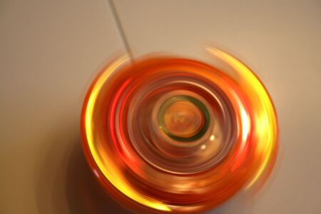 Orange Spinning Topの写真素材