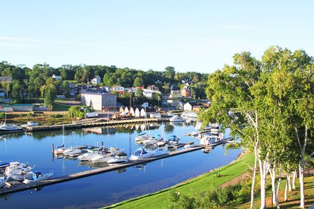 Montague Harbour Marina, Montague, PEIの写真素材