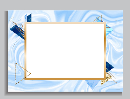 Marble brochure frame brochureのイラスト素材