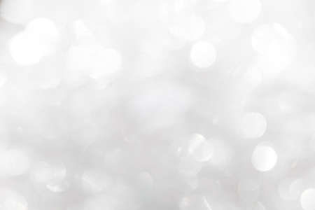 Shiny white background. Boke of blurry circles and balls.の写真素材