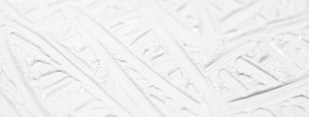 White background. Texture of paint and plaster on the wall with patterns and stripes.の写真素材