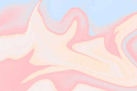 Colorful pastel drawing paper texture bright banner, print, art wallpaper. Abstract watercolor wet hand drawn blue and lilac, violet and pink color liquid dye card for greeting, poster, design.の写真素材