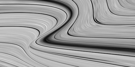 The texture of black and white marble for a pattern of packaging in a modern style. Beautiful drawing with the divorces and wavy lines in gray tones for wallpapers and screensaver.の写真素材