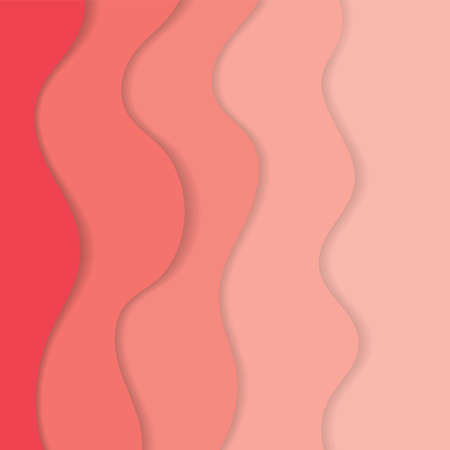 Pink background with waves, texture of the sea. 3D design for cover or splash screen.のイラスト素材
