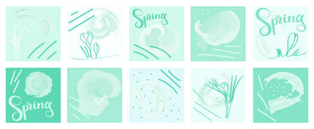Cover kit - hello spring with floral print. Delicate pastel shades for a splash with a trendy...