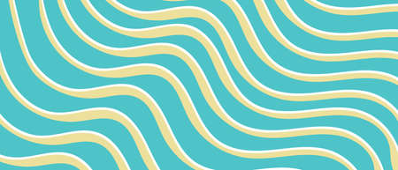 Turquoise background with waves and flowing lines, template for a modern cover. Blue texture for a...