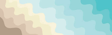 Background with waves of the sea, template for splash. Blue are trendy pastel shades for summer designs.のイラスト素材