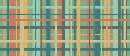 Checkered background for screensaver web design, cover pattern seamless. Colored squares in retro scottish style, fabric swatches.のイラスト素材
