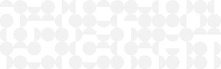 White trendy background of circles and squares in modern style, flat vector seamless illustration....