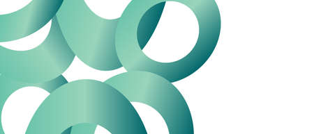 Background with circular circle shapes and other geometric shapes for a website cover. Vector illustration for wallpaper banner design or landing page in trendy colors.のイラスト素材