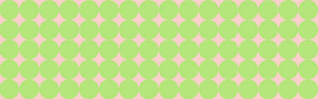Seamless mosaic pattern with geometric shapes in scandinavian style, pastel background with circles for postcard or flyer. Cover template with squares, trendy green and pink texture.のイラスト素材