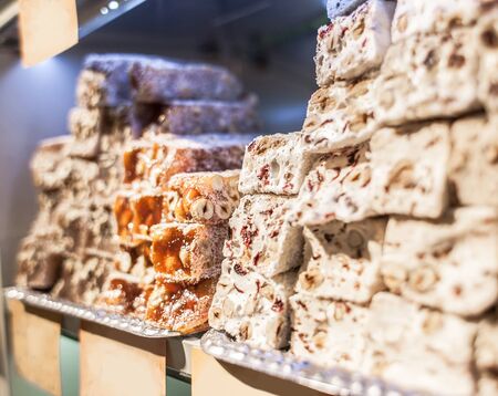Assorted Turkish Delight barsの写真素材