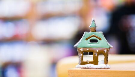 model of christmas houseの写真素材