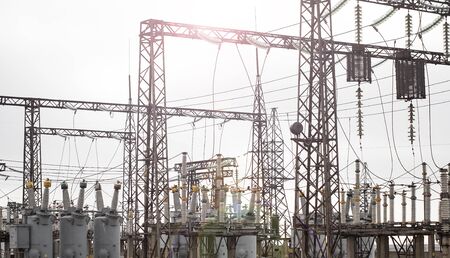 Power plant - transformation station.