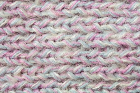 pastel colors rainbow knitted texture. close upの写真素材