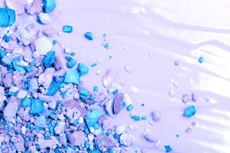 colorful broken eye shadow texture background.
