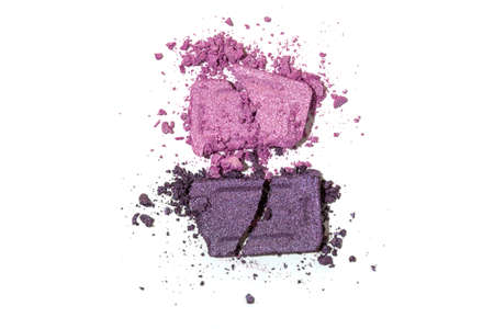 pink Eye shadow stroke isolated on white backgroundの写真素材