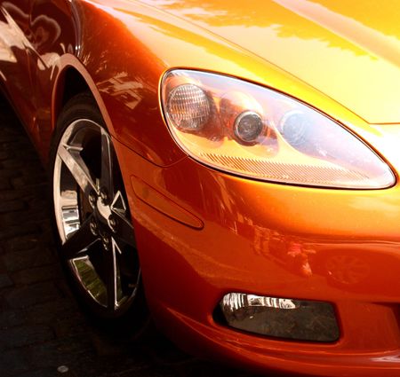 Car head lightの写真素材