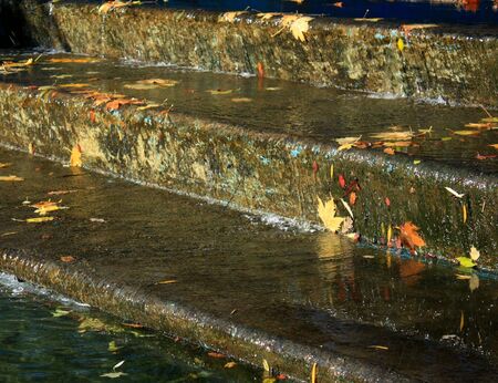 wet stairsの写真素材