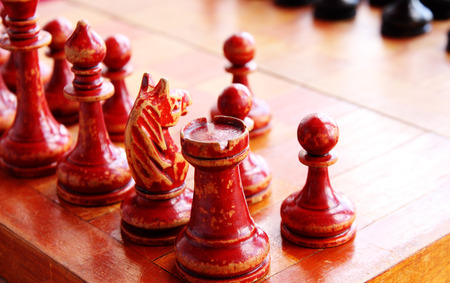 old chess figureの写真素材