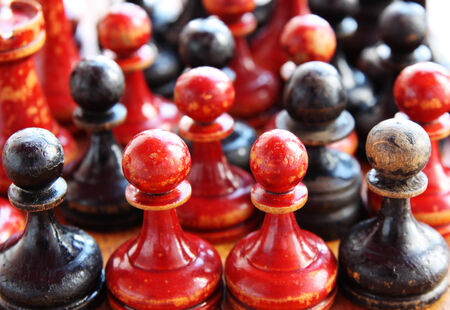 old chess figureの写真素材