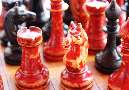 old chess figureの写真素材