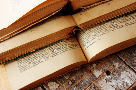 Vintage booksの写真素材
