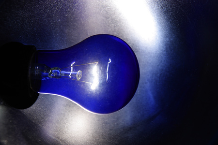 Dark blue lampの写真素材