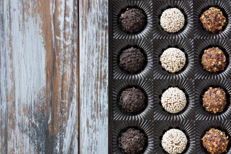 assorted chocolate candiesの写真素材