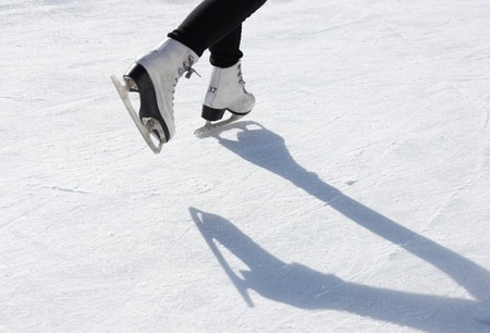 skater on ice rink