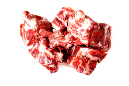 raw meat isolatedの写真素材
