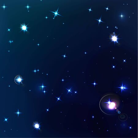 beautiful background of dark blue night skyのイラスト素材