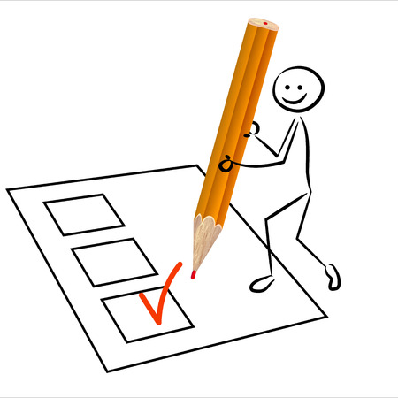 Stickman votesのイラスト素材