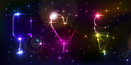 shine ice cream background for desert menuのイラスト素材