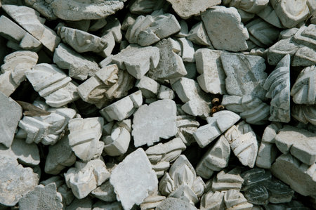 pile of stones during construction work