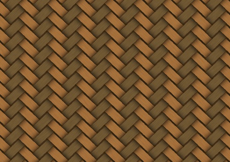 Background of wicker which is woven fiberの写真素材