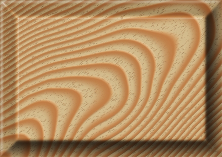 Texture of wooden slab with embossed sides の写真素材
